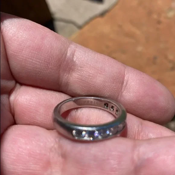 AUTHENTIC TIFFANY & CO 950 PLATINUM & DIAMOND WEDDING BAND - Picture 11 of 11